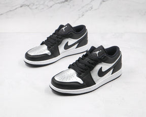 Jordan 1 Low Black Metallic Silver