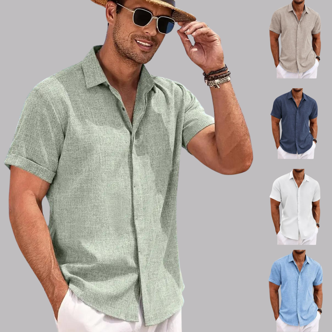 Kit com 5 Camisas Puro Linho Elegancer