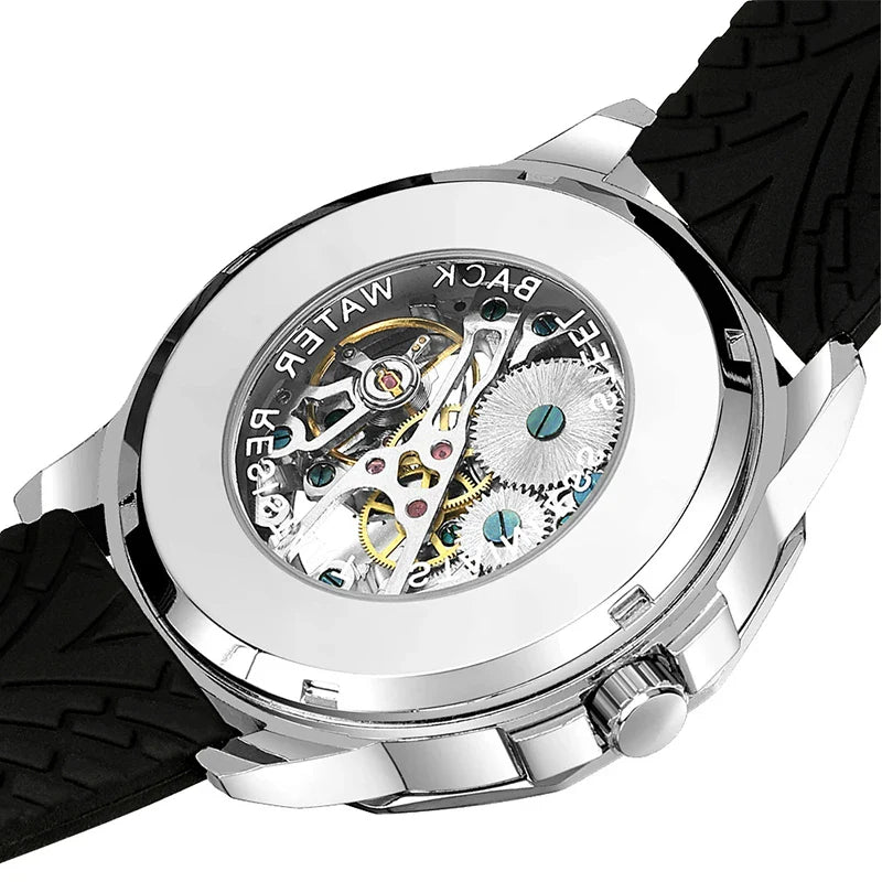 Relógio Skull Tourbillon Clock - Automático