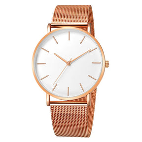 RUNERR Relógio Unisex Original Minimalista Quartzo Impermeável Aço Inoxidável 42mm