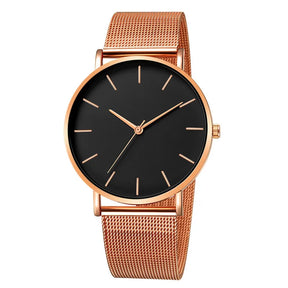 RUNERR Relógio Unisex Original Minimalista Quartzo Impermeável Aço Inoxidável 42mm