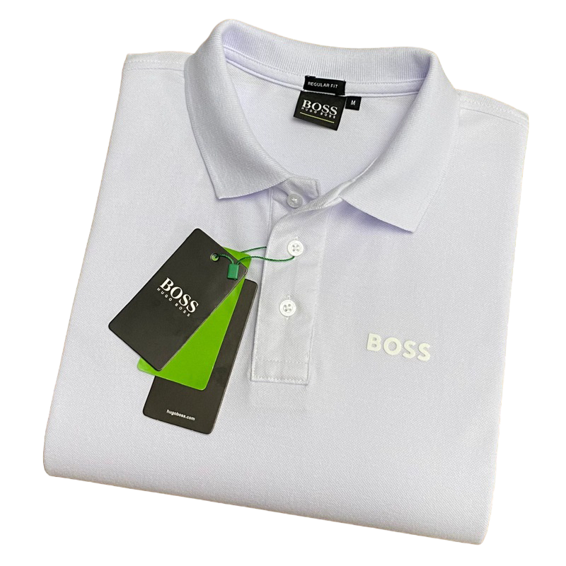 CAMISETA POLO MASCULINA HBOSS MONOCROMÁTICA