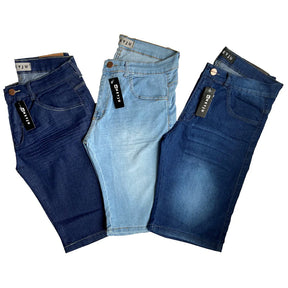 BERMUDA JEANS MASCULINA PLUS SIZE