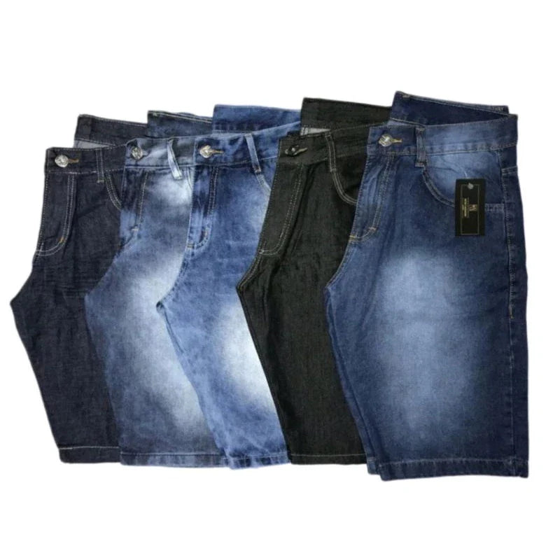 BERMUDA JEANS MASCULINA PLUS SIZE